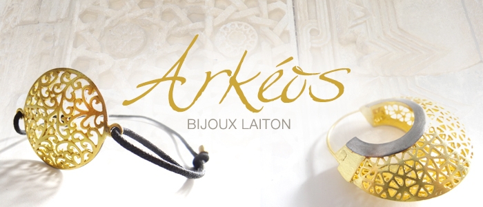 Arkeos, bijoux laiton