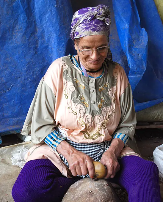 All-female artisanal workshop producing argan oil