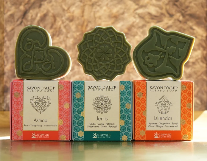 Savons d'Alep parfumés aux fragrances naturelles