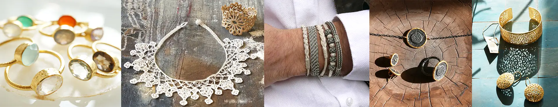 Ensemble des collections de bijoux de Karawan