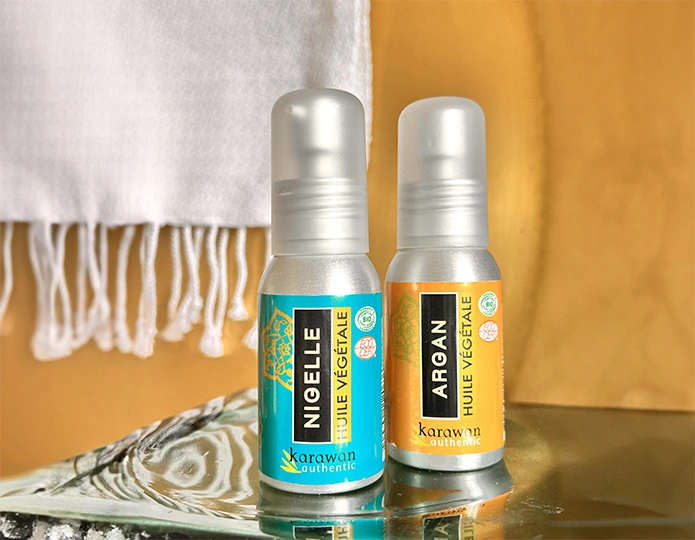 Huile de nigelle et huile d'argan par Karawan